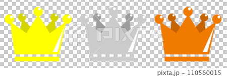 Illustration of a crown awarded to a winner or victor 110560015