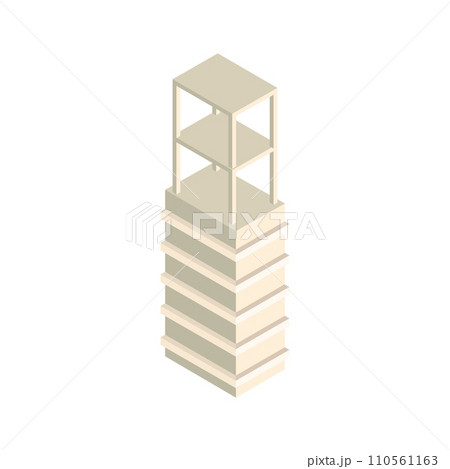Isometric building under construction 110561163