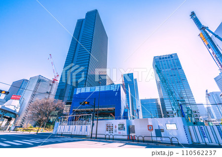 日本の東京都市景観 大手町の常盤橋タワーなどを望む(画面左側方向に常盤橋)=令和6年1月14日 日本の東京都市景観 大手町の常盤橋タワーなどを望む(画面左側方向に常盤橋)=令和6年1月14日 110562237
