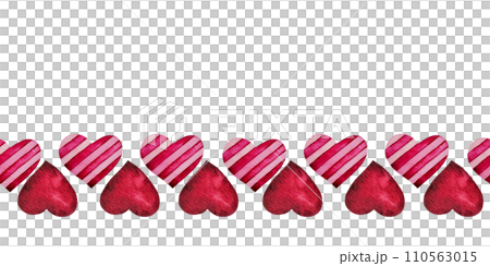 Seamless border with watercolor hearts. Hand drawn romantic art romantic for valentine's day, for lovers cards, wedding design. Template with space for text for web banners, gift. Seamless border with watercolor hearts. Hand drawn romantic art romantic for valentine's day, for lovers cards, wedding design. Template with space for text for web banners, gift. 110563015