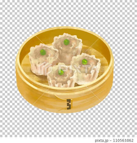 焼売　シュウマイのイラスト　中華料理 110563862