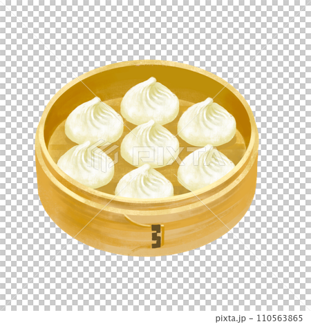 小籠包のイラスト　中華料理 110563865