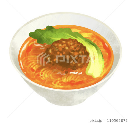 担々麺のイラスト　中華料理 110563872