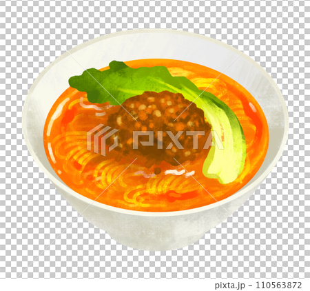 担々麺のイラスト　中華料理 110563872