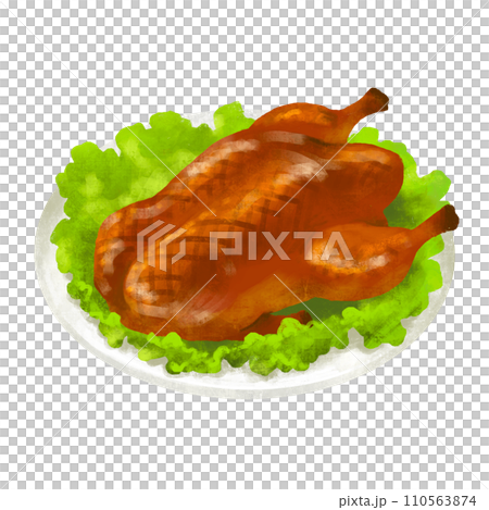 北京ダックのイラスト　中華料理 110563874
