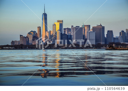 Manhattan from upper Bay Manhattan from upper Bay 110564639