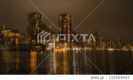 Abstract long exposure effect of Manhattan Abstract long exposure effect of Manhattan 110564697