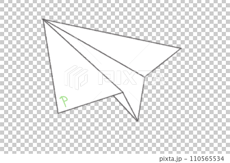 紙飛機字母 p 左 110565534