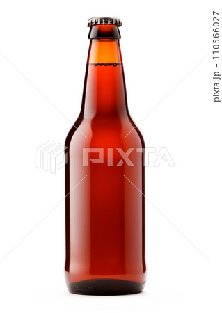 Beer bottle on a white background. Bottle with drink like Ipa, Pale Ale, Pilsner, Porter or Stout Beer bottle on a white background. Bottle with drink like Ipa, Pale Ale, Pilsner, Porter or Stout 110566027