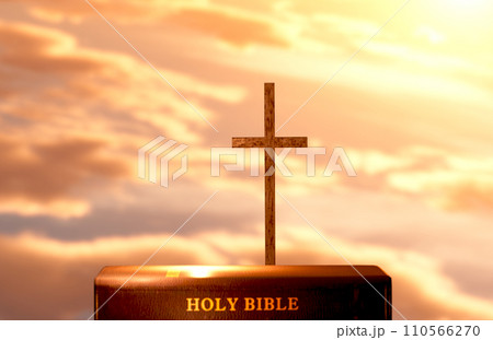 New year, rising sun, sunrise and sunset background, cross of Jesus Christ, holy Bible, faith in god, conviction, mercy, peace and church calendar concept New year, rising sun, sunrise and sunset background, cross of Jesus Christ, holy Bible, faith in god, conviction, mercy, peace and church calendar concept 110566270