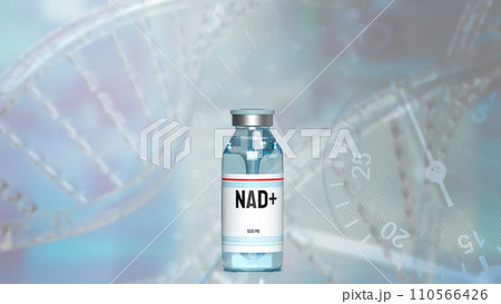 The Nicotinamide adenine dinucleotide (NAD+) for medical or sci concept 3d rendering. The Nicotinamide adenine dinucleotide (NAD+) for medical or sci concept 3d rendering. 110566426