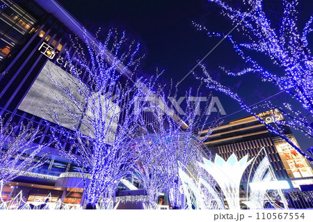 【福岡県】JR博多駅のイルミネーション（光の街・博多） 110567554