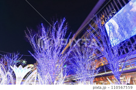 【福岡県】JR博多駅のイルミネーション（光の街・博多） 110567559