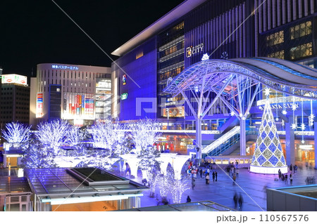 【福岡県】JR博多駅のイルミネーション（光の街・博多） 110567576