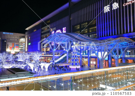 【福岡県】JR博多駅のイルミネーション（光の街・博多） 110567583