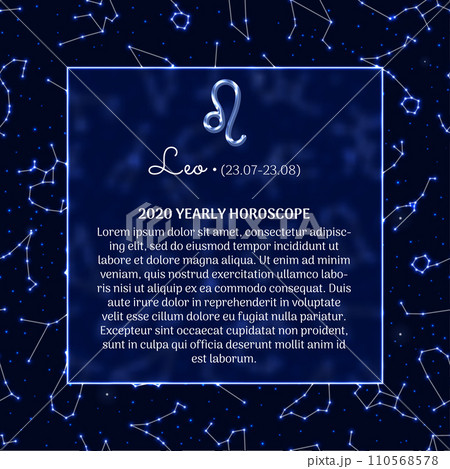Leo astrology horoscope prediction banner 110568578