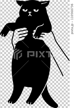 Holding up cat cute drawing Holding up cat cute drawing 110568736