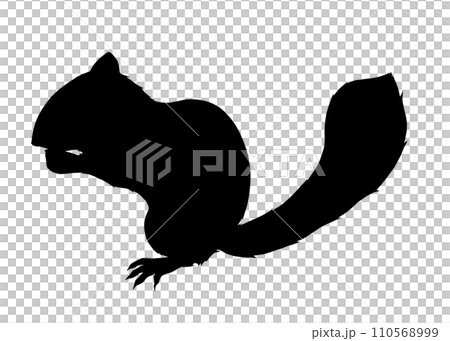 花栗鼠剪影圖 110568999