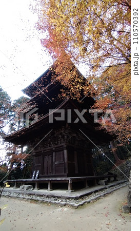 晩秋の金剛輪寺三重塔 晩秋の金剛輪寺三重塔 110570392