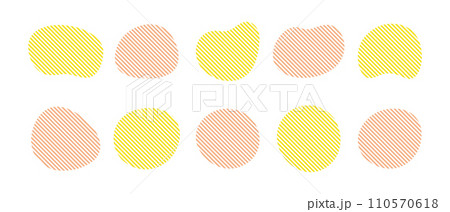 ストライプのシェイプのフレーム 液体の抽象的なゆるいフレーム ベクター オレンジ 黄色 ストライプのシェイプのフレーム 液体の抽象的なゆるいフレーム ベクター オレンジ 黄色 110570618