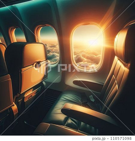 view from airplane window 110571098