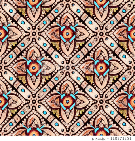 seamless orient pattern tile background 110571251