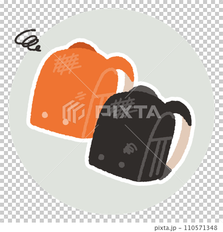 破舊的書包插畫素材 110571348