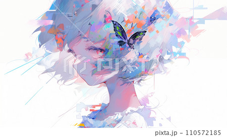 淡い色彩と消えそうな少女 110572185