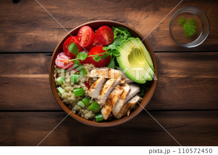 Healthy salad bowl with quinoa Healthy salad bowl with quinoa 110572450