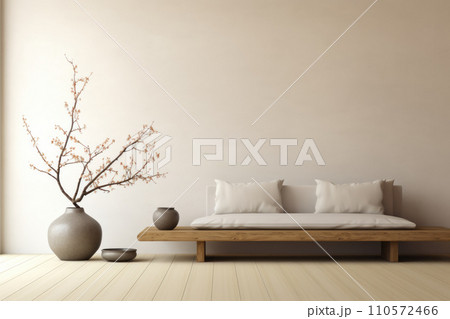 Japan minimalist interior design furniture and background 110572466