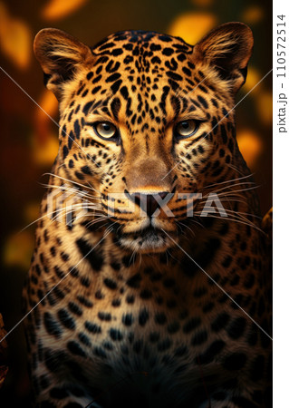 Portrait of leopard 110572514