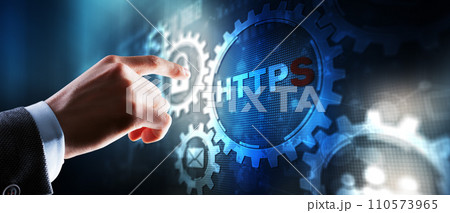 HTTPS. New HyperText Transfer Protocol Secure 2024. Web Internet concept HTTPS. New HyperText Transfer Protocol Secure 2024. Web Internet concept 110573965