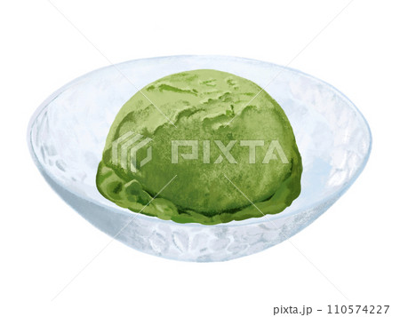 抹茶アイス（ガラスの器付き） 110574227