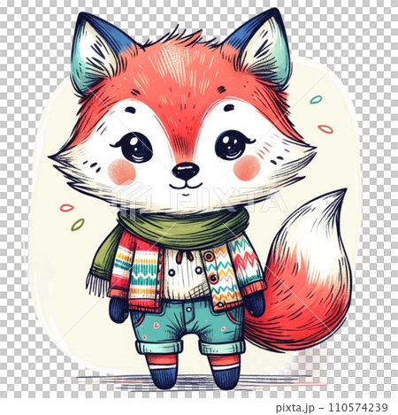 可愛的狐狸AI圖像 110574239