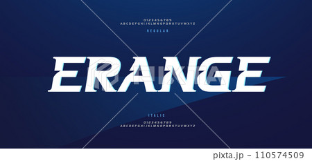 Sport Modern logo Italic Alphabet Font. Typography urban style fonts for technology, digital, movie logos. vector illustration Sport Modern logo Italic Alphabet Font. Typography urban style fonts for technology, digital, movie logos. vector illustration 110574509