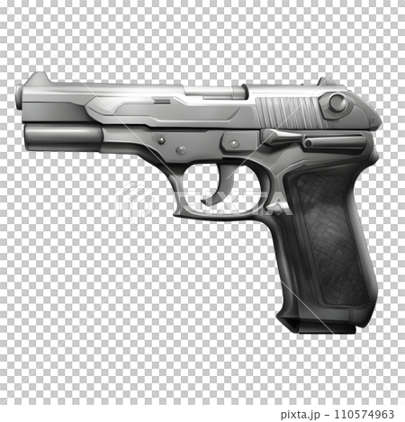 リアルな銃のイラスト。 リアルな銃のイラスト。 110574963