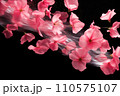 A whirlwind of pink flying petals. 110575107