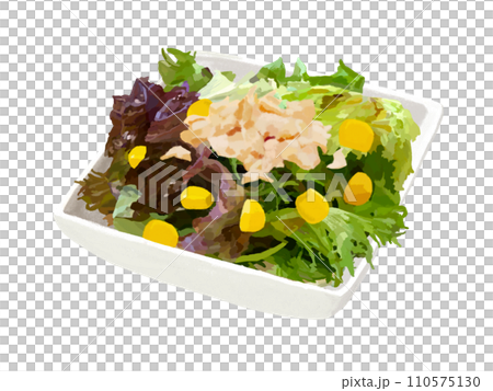 Tuna corn salad (square plate) 110575130