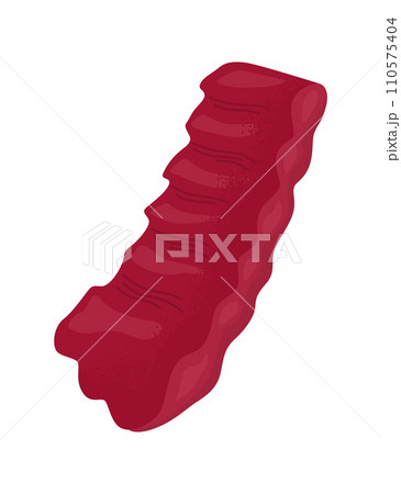 This prompt does not include details regarding humans or human activities, so I will provide a description of the image presented. Red gummy bear candy illustration with shiny texture. Sugar coated 110575404