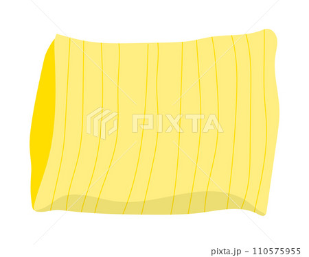 Yellow striped fabric texture. Smooth golden textile pattern. Cloth material design vector illustration. Yellow striped fabric texture. Smooth golden textile pattern. Cloth material design vector illustration. 110575955
