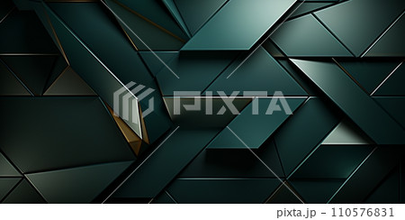 Poster for web design. 3d business card with abstract texture dark green on light background for booklet design. Poster for web design. 3d business card with abstract texture dark green on light background for booklet design. 110576831
