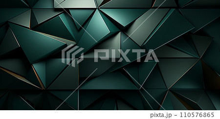 Poster for web design. 3d business card with abstract texture dark green on light background for booklet design. 110576865