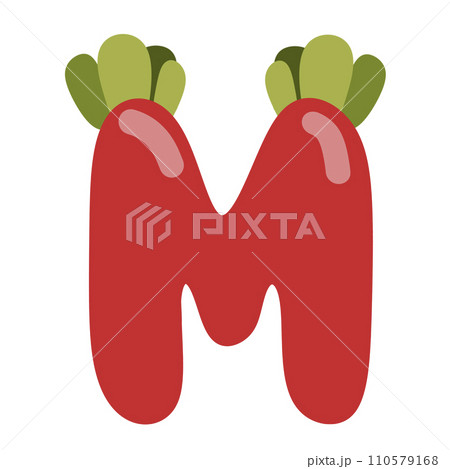 Alphabet letter M 110579168