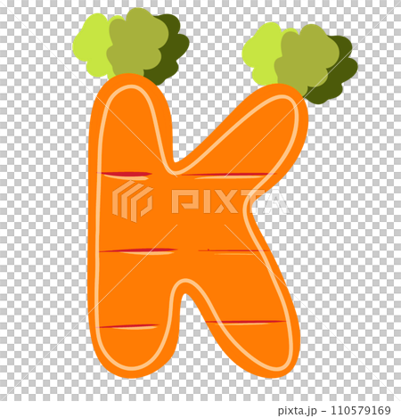 Alphabet letter K 110579169