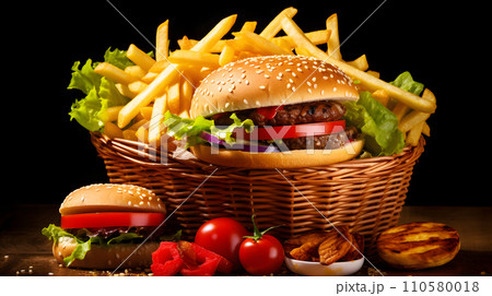 ハンバーガー 110580018