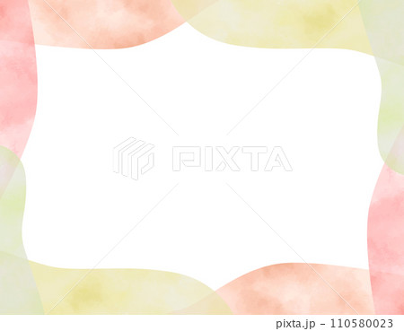 ゆるフワな水彩のフレーム 3 ゆるフワな水彩のフレーム 3 110580023