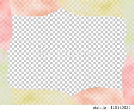 ゆるフワな水彩のフレーム 3 ゆるフワな水彩のフレーム 3 110580023