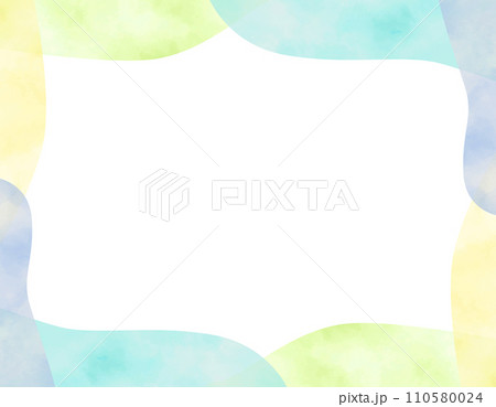 ゆるフワな水彩のフレーム 4 ゆるフワな水彩のフレーム 4 110580024