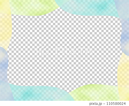 ゆるフワな水彩のフレーム 4 ゆるフワな水彩のフレーム 4 110580024