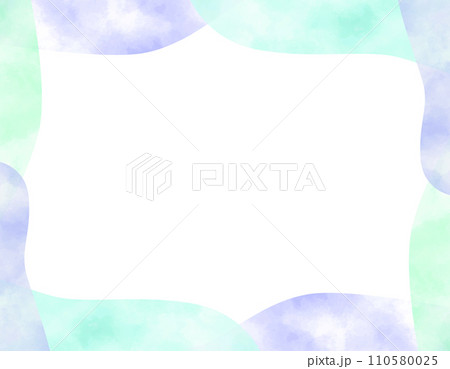 ゆるフワな水彩のフレーム　5 110580025